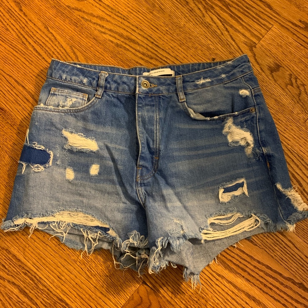 Zara denim shorts